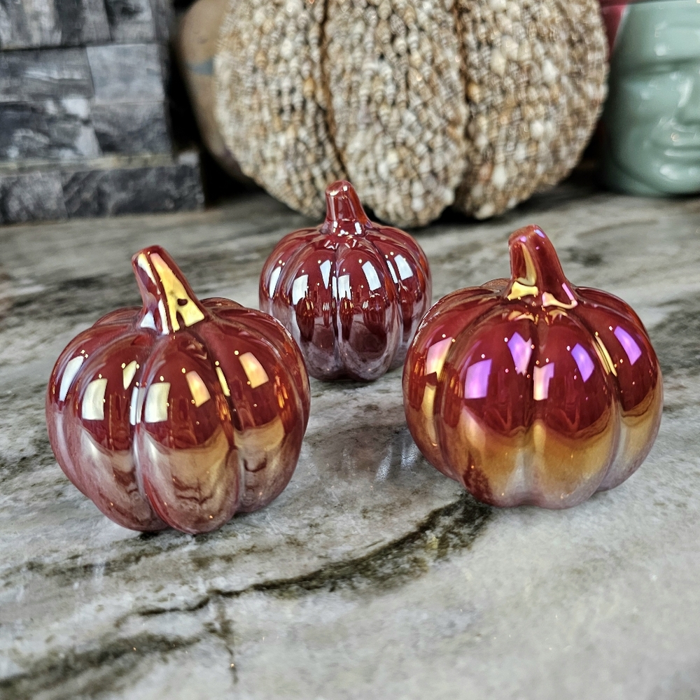 Target Holographic Ceramic Pumpkin Trio